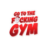 Go To The F*cking Gym Santa Sticker