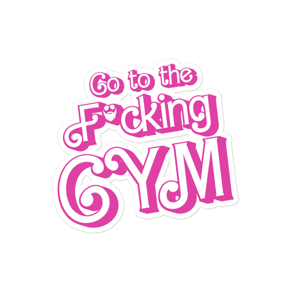 Go To The F*cking Gym (Barbie) Sticker