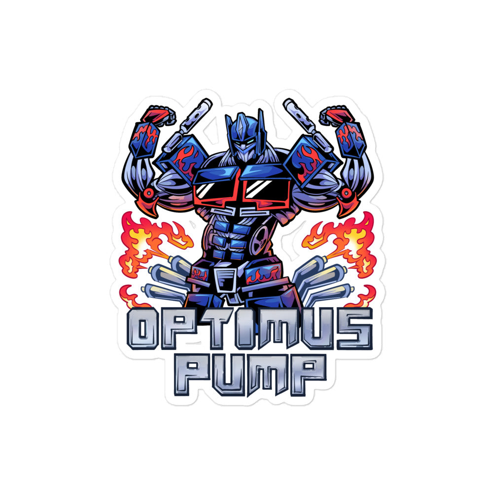Optimus Pump Sticker – Papa Swolio