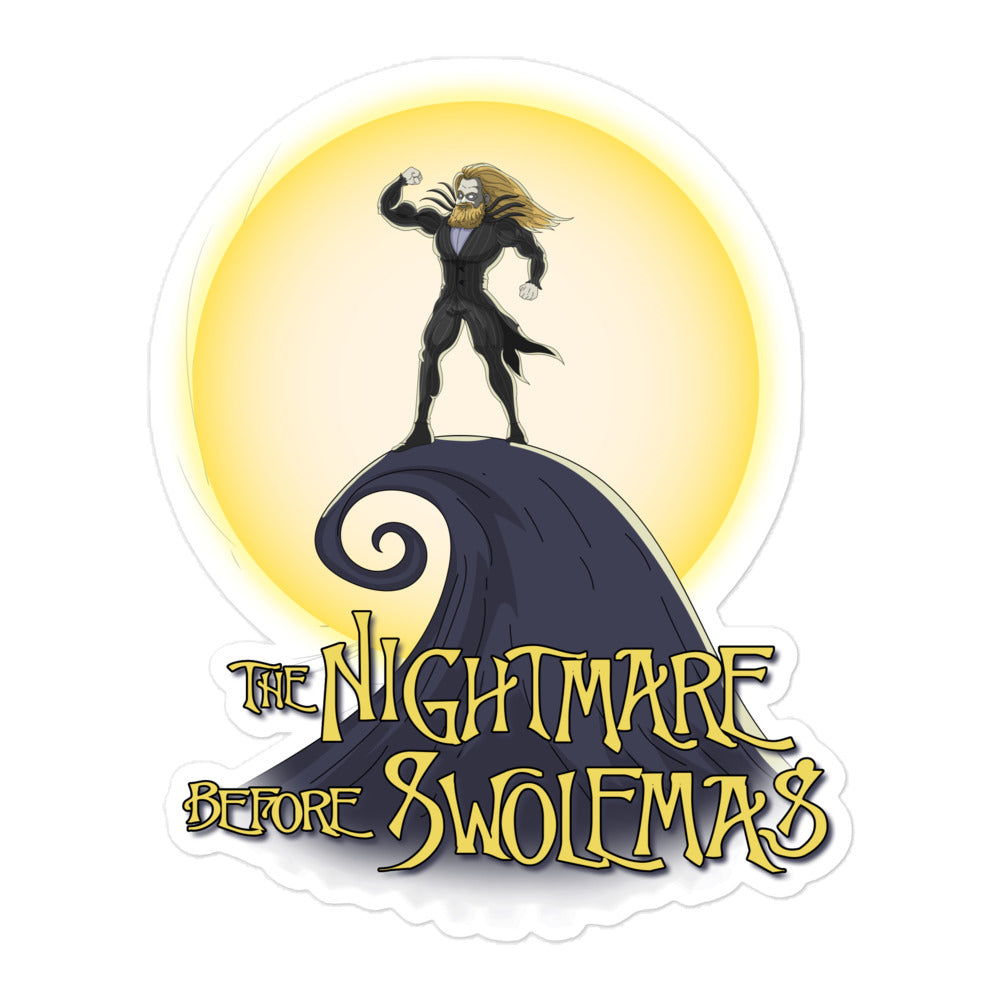 The Nightmare Before Swolemas Sticker
