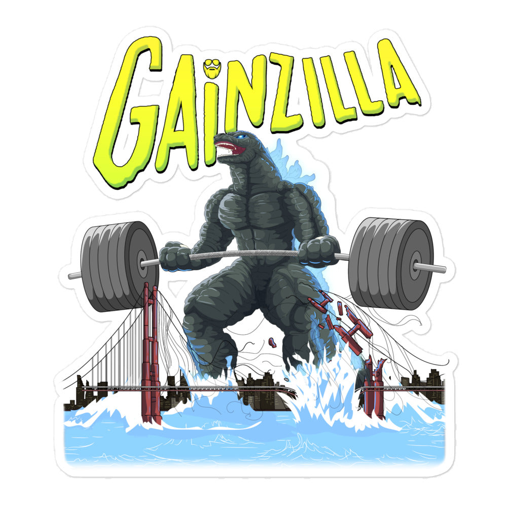 Gainzilla Sticker