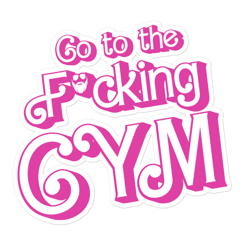 Go To The F*cking Gym (Barbie) Sticker