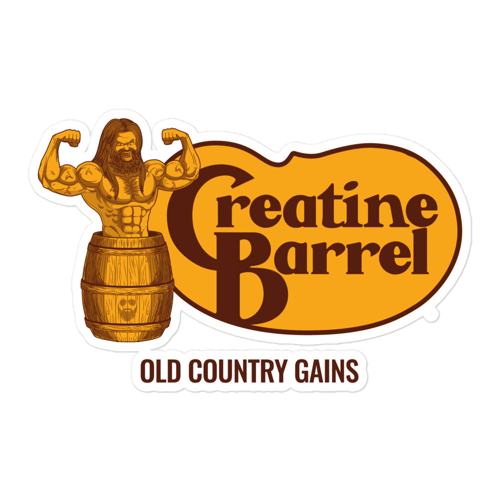 Creatine Barrel Sticker – Papa Swolio