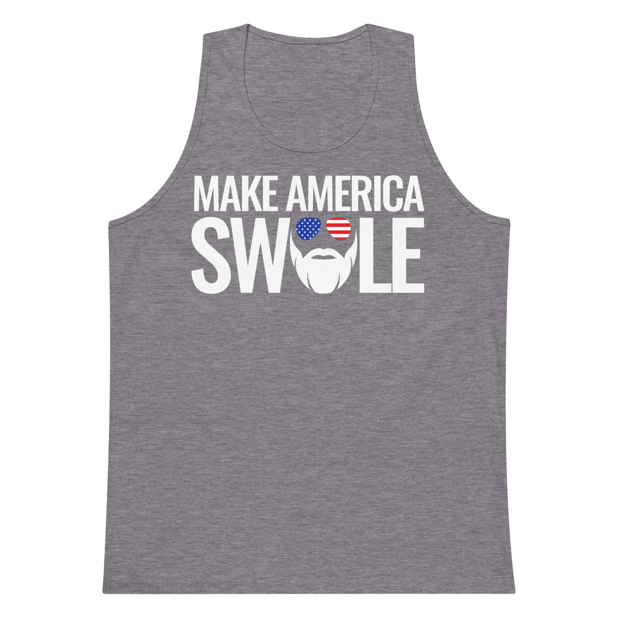Make America Swole (Text) Premium Tank Top