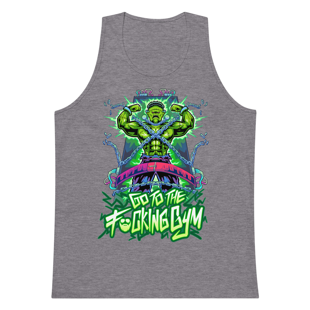 Frankenstein Go To The F*cking Gym Premium Tank Top