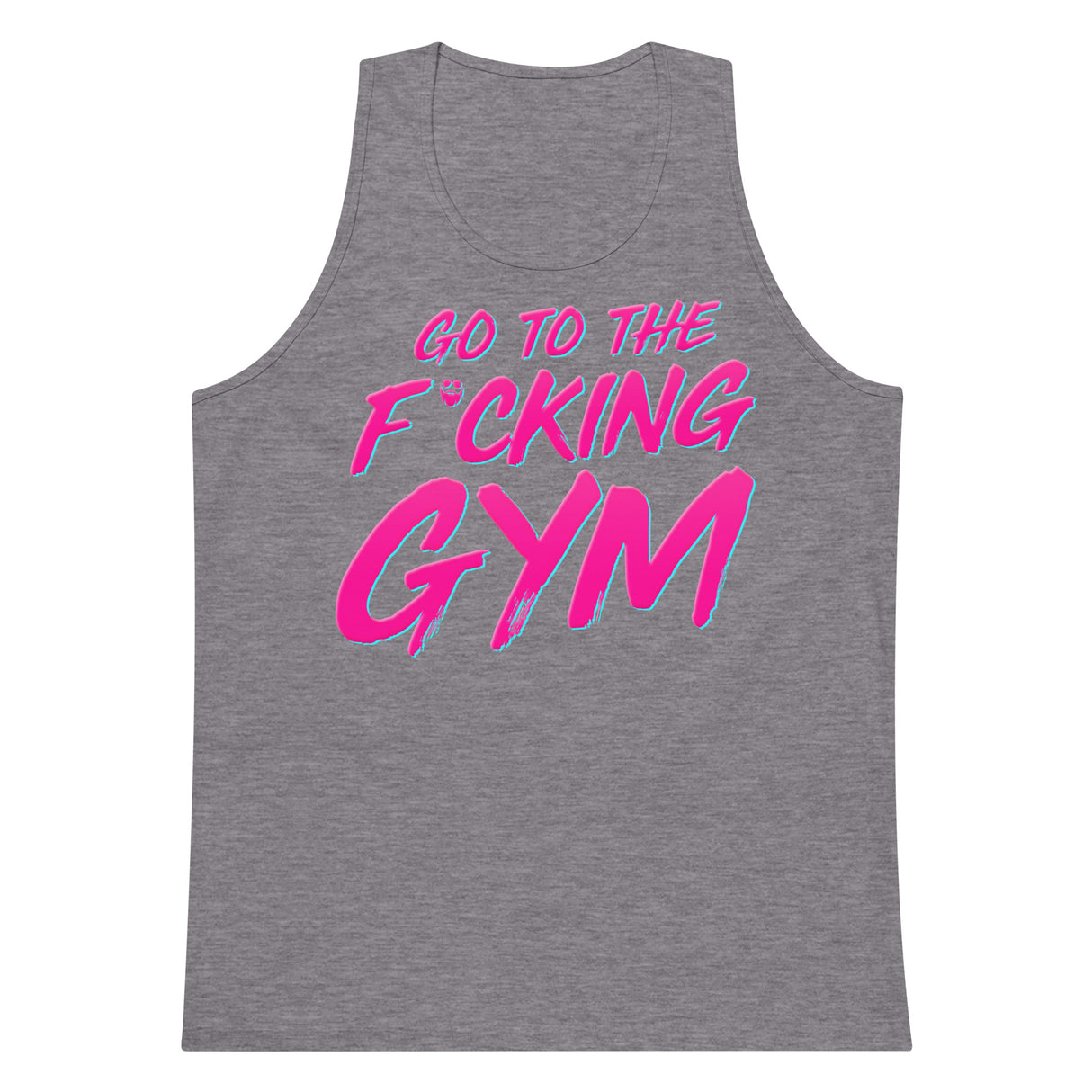 Go To The F*cking Gym Pink Premium Tank Top