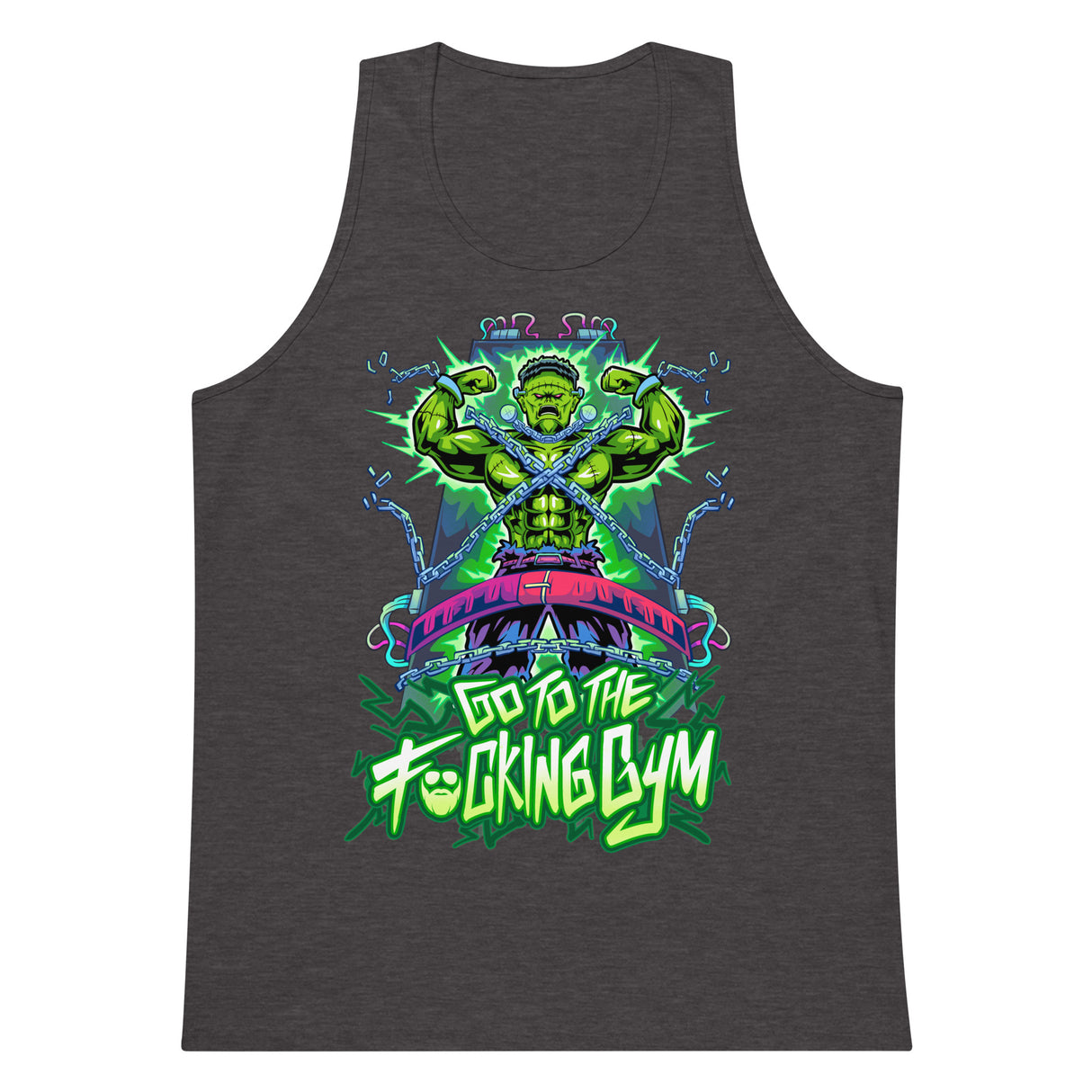 Frankenstein Go To The F*cking Gym Premium Tank Top