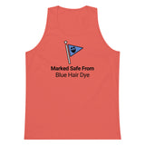 Marked Safe From Blue Hair Dye Premium Tank Top