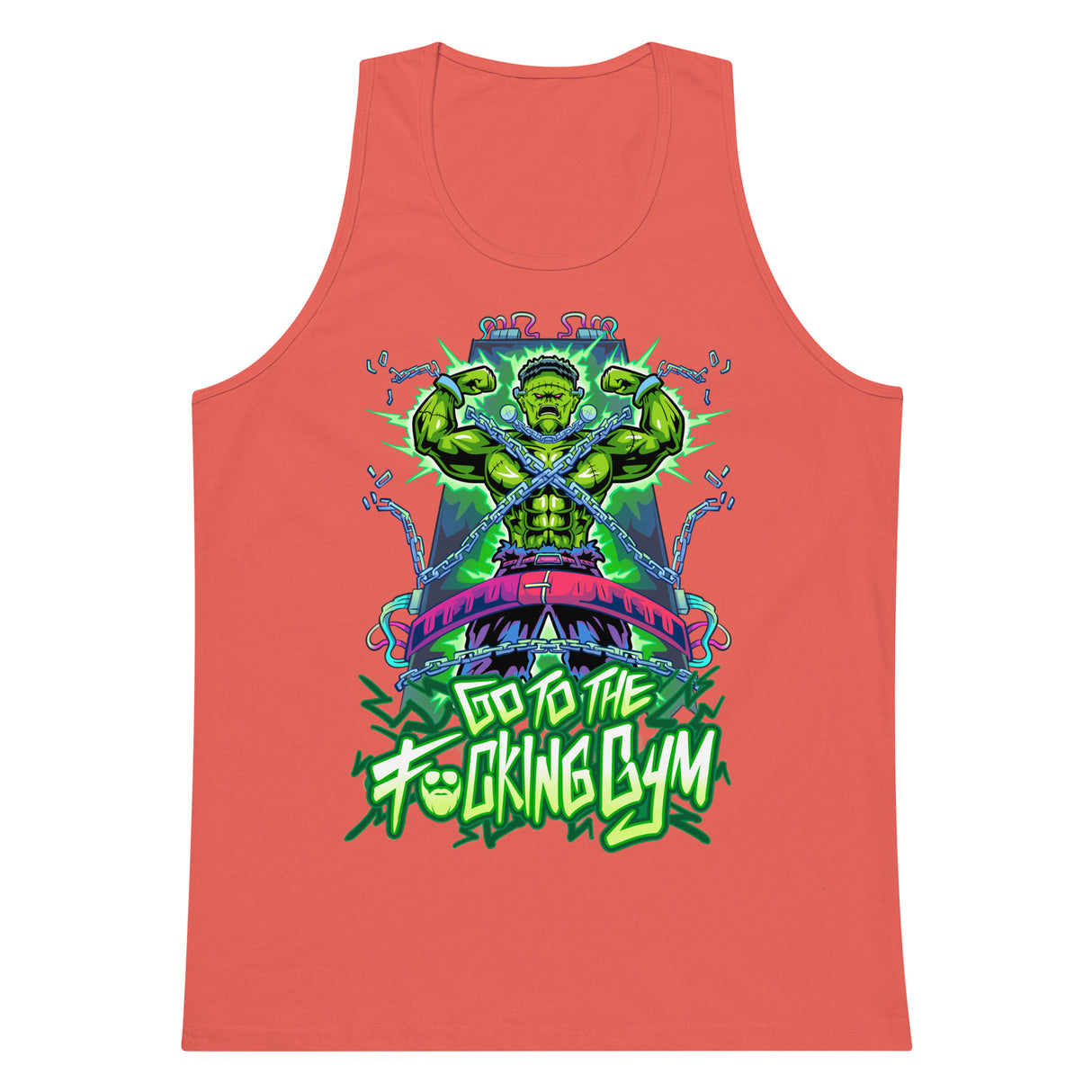 Frankenstein Go To The F*cking Gym Premium Tank Top