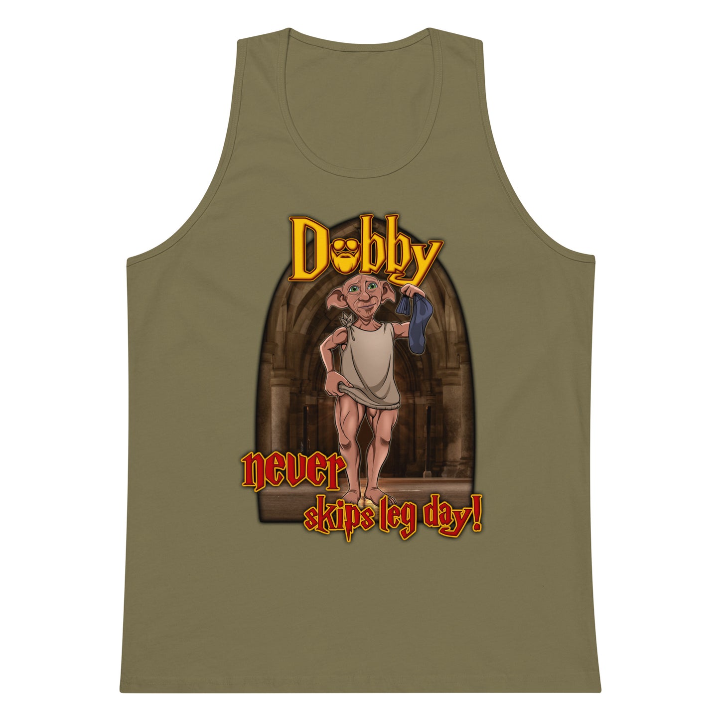 Dobby Never Skips Leg Day Premium Tank Top
