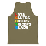 Muscle Alphabet Premium Tank Top