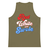 Red, White and Swole (Groovy) Premium Tank Top