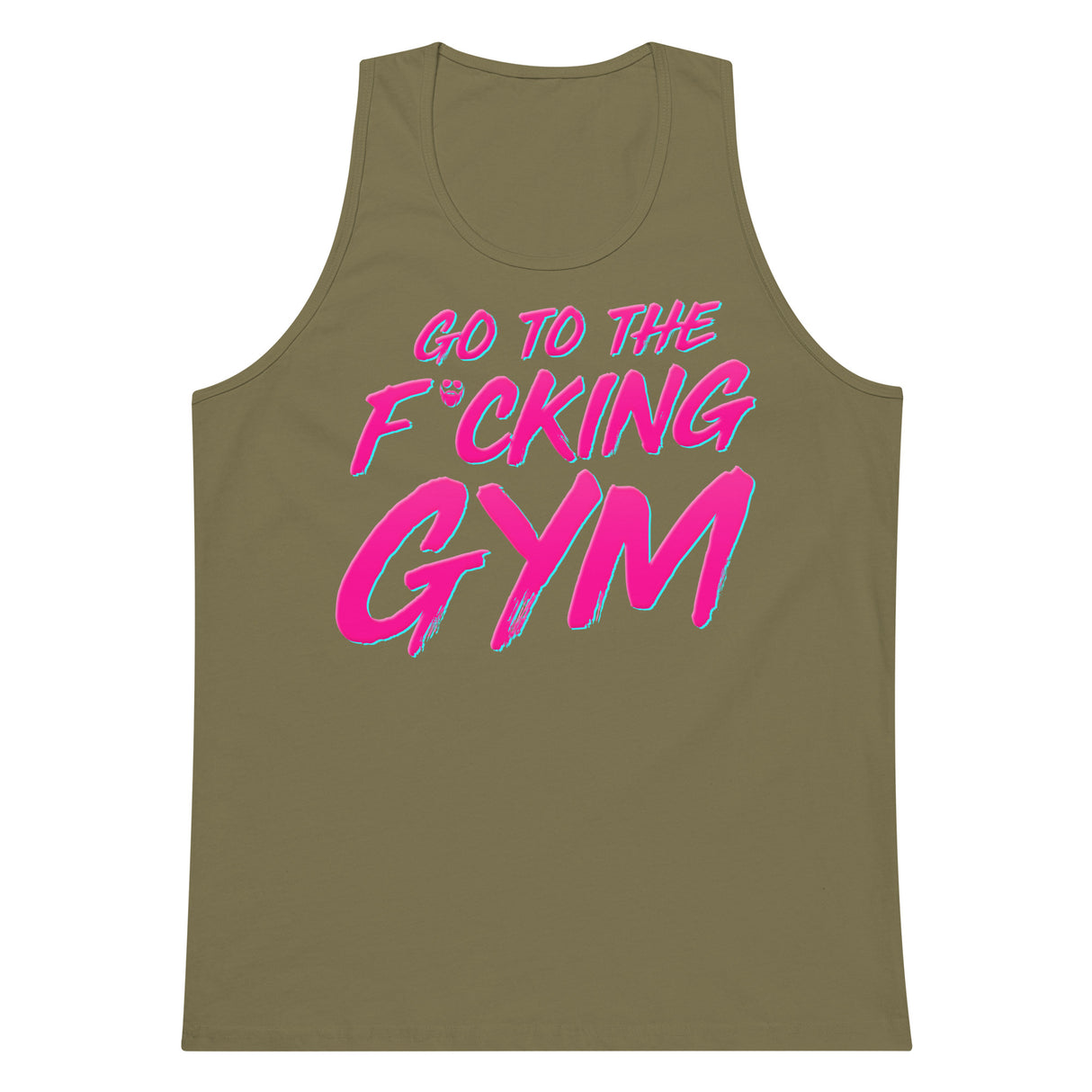 Go To The F*cking Gym Pink Premium Tank Top