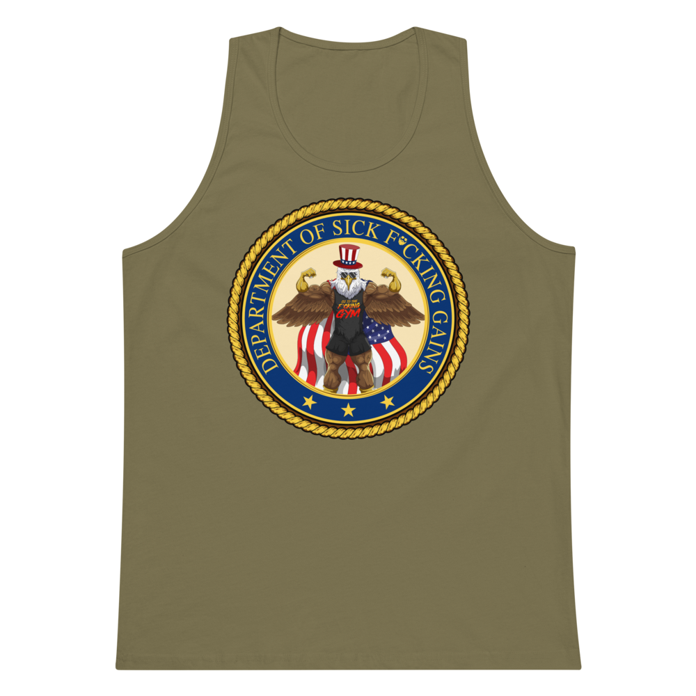 Department Of Sick F*cking Gains Premium Tank Top