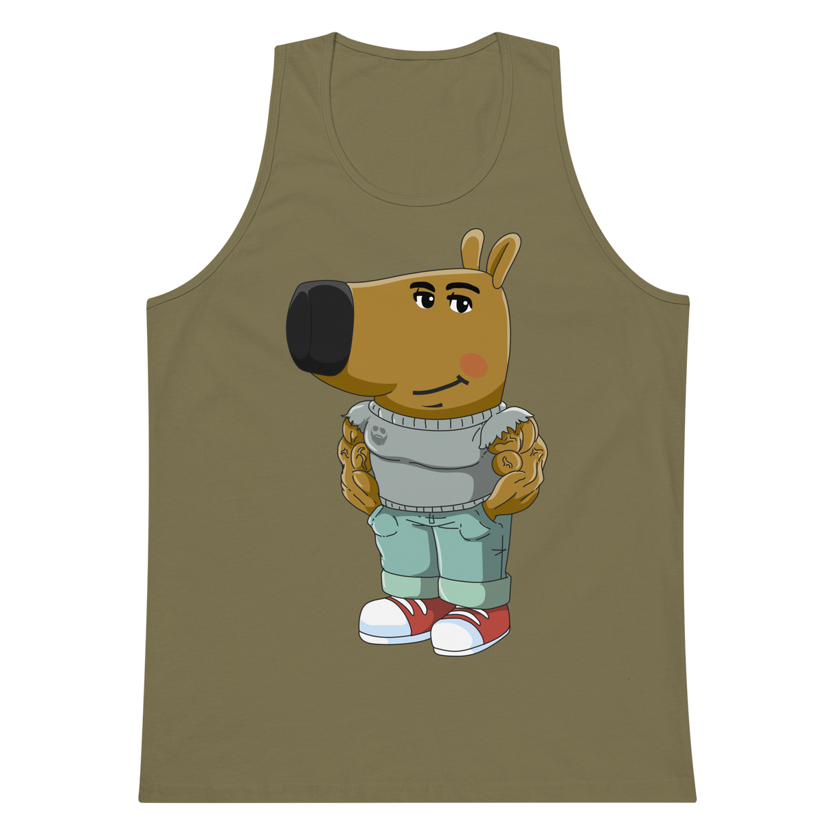 Swole Guy (Chill Guy) Premium Tank Top