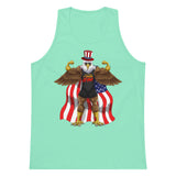 Flexing Bald Eagle Premium Tank Top