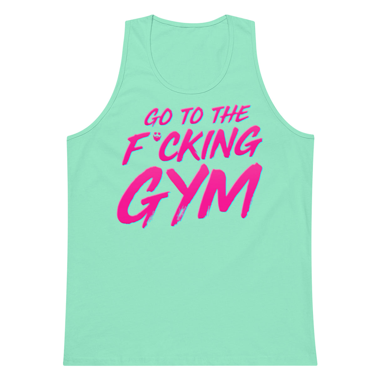 Go To The F*cking Gym Pink Premium Tank Top