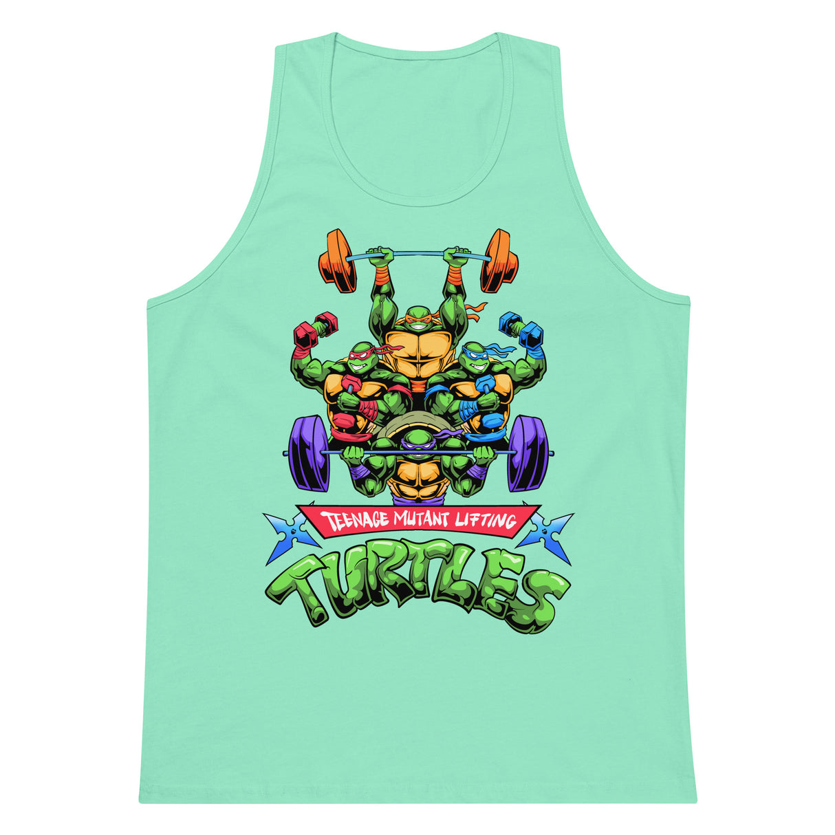 Teenage Mutant Lifting Turtles Premium Tank Top