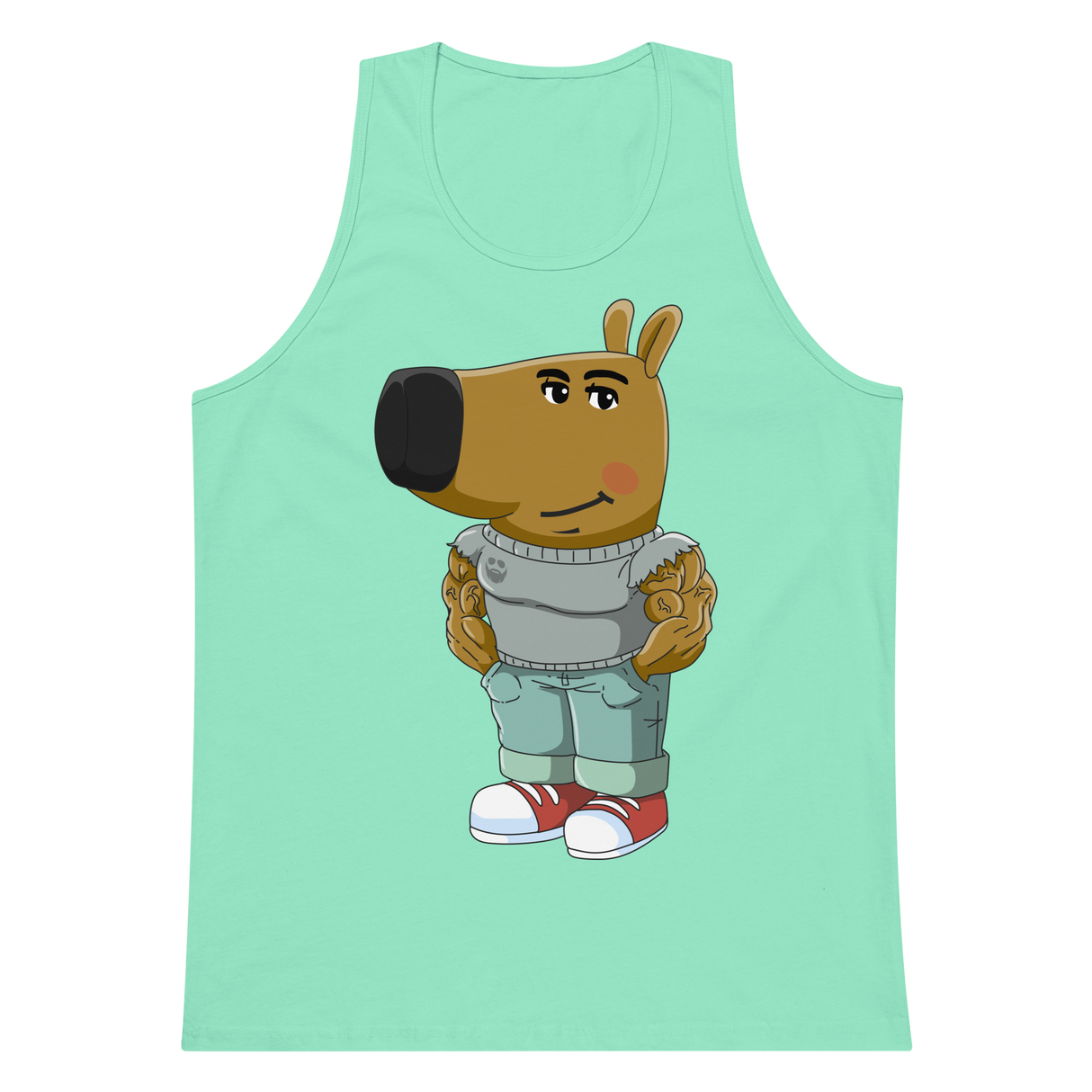 Swole Guy (Chill Guy) Premium Tank Top