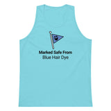 Marked Safe From Blue Hair Dye Premium Tank Top