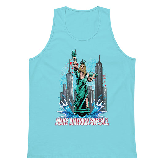 Make America Swole (Image) Premium Tank Top