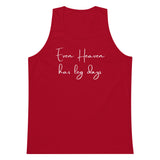 Even Heaven Has Leg Days (in memory of Christina "Christy" Mayberry) Premium Tank Top