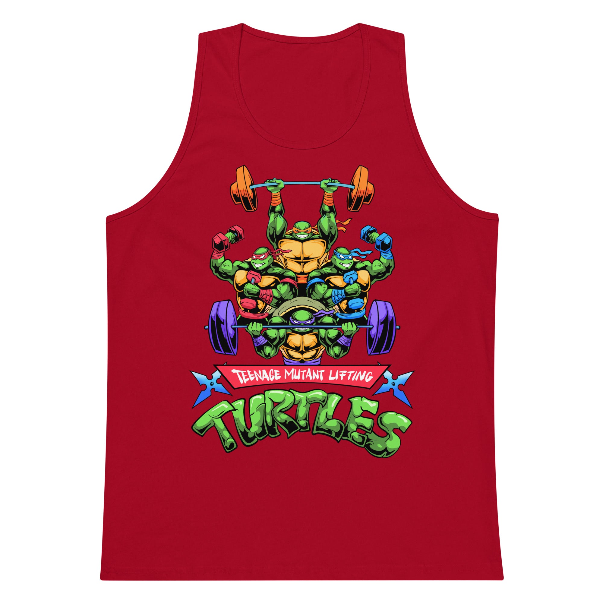 Teenage Mutant Lifting Turtles Premium Tank Top – Papa Swolio