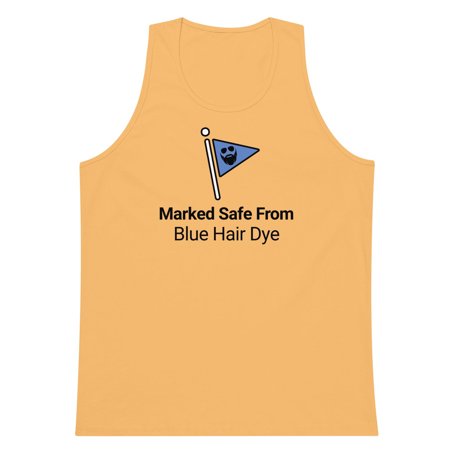 Marked Safe From Blue Hair Dye Premium Tank Top