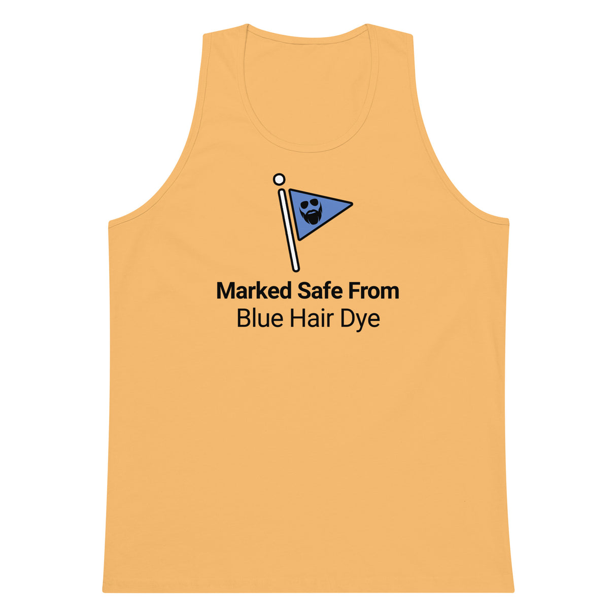 Marked Safe From Blue Hair Dye Premium Tank Top