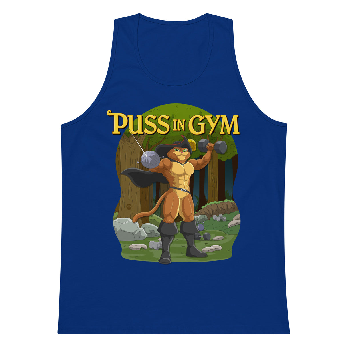 Puss In Gym Premium Tank Top