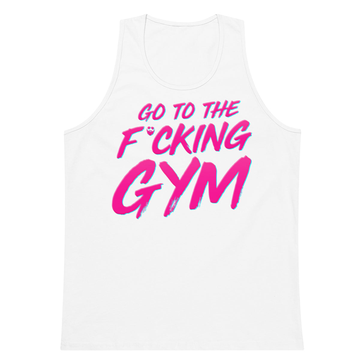 Go To The F*cking Gym Pink Premium Tank Top