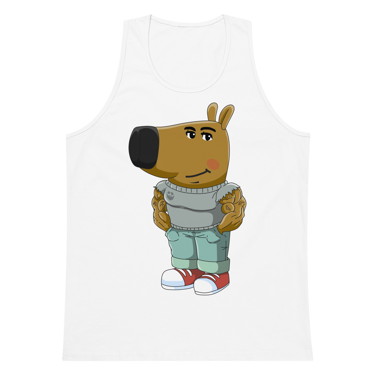 Swole Guy (Chill Guy) Premium Tank Top