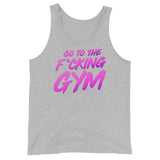 Go To The F*cking Gym Magenta Tank Top