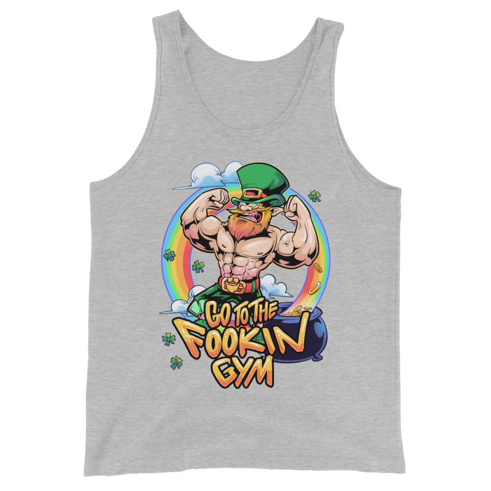 Leprechaun Go To The Fookin Gym Tank Top