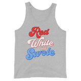 Red, White and Swole (Groovy) Tank Top