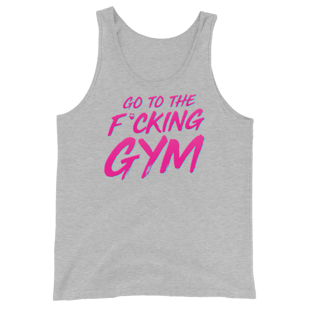 Go To The F*cking Gym Pink Tank Top