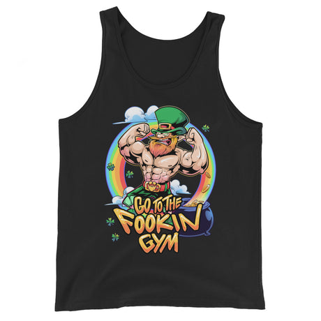 Leprechaun Go To The Fookin Gym Tank Top