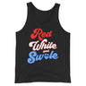 Red, White and Swole (Groovy) Tank Top