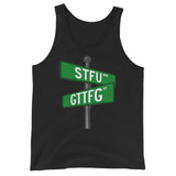 Corner of STFU and GTTFG Tank Top