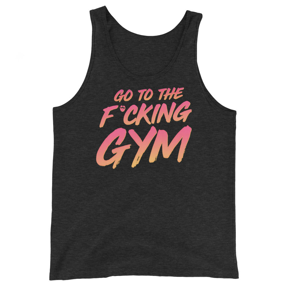 Go To The F*cking Gym Sunset Tank Top