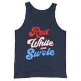 Red, White and Swole (Groovy) Tank Top