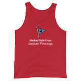 Marked Safe From Septum Piercings Tank Top
