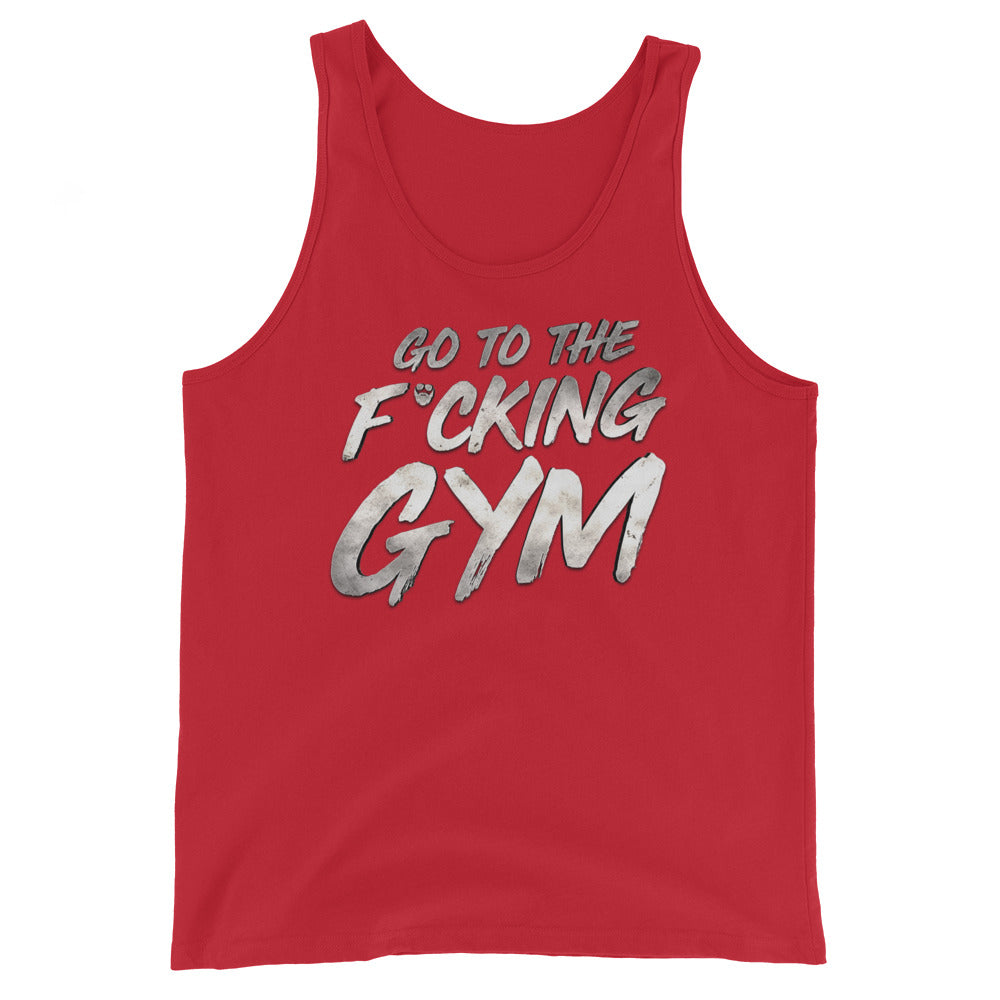 Go To The F*cking Gym Steel Tank Top – Papa Swolio