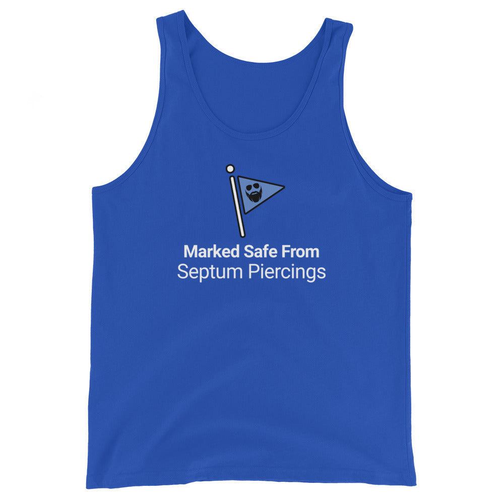 Marked Safe From Septum Piercings Tank Top
