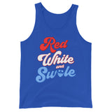 Red, White and Swole (Groovy) Tank Top