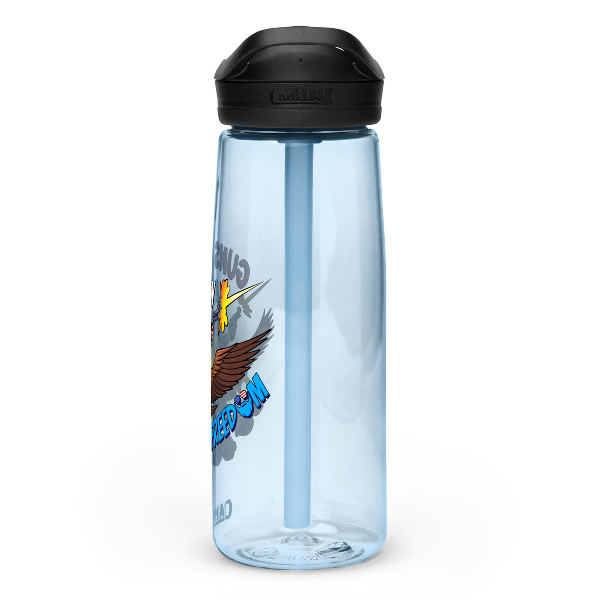 Guns, Bacon & Freedom (Image) Water Bottle