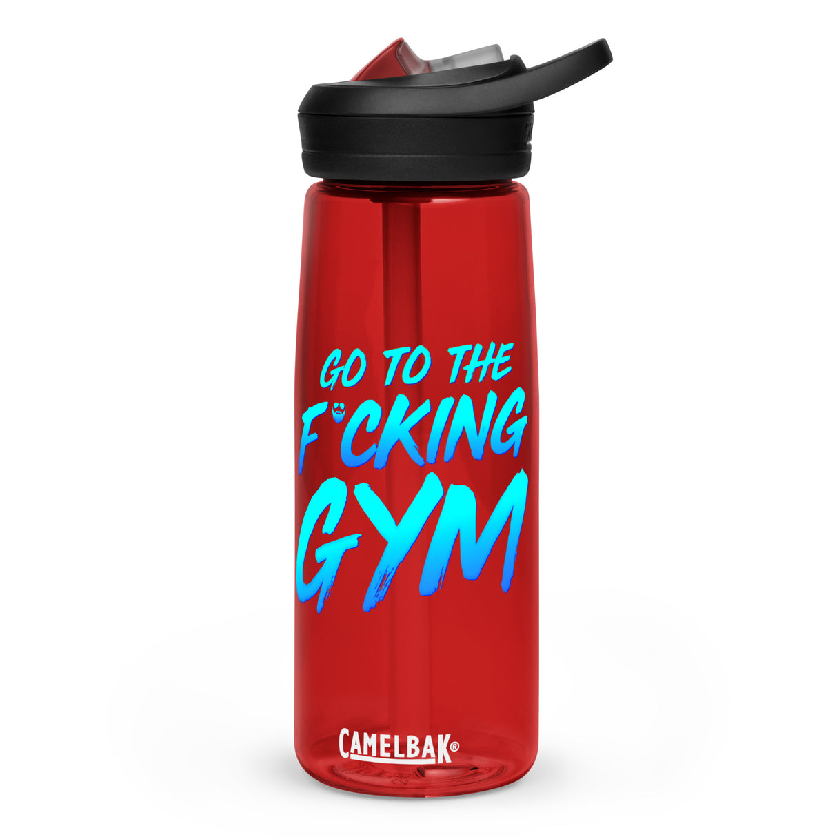 Go To The F*cking Gym Blue Water Bottle