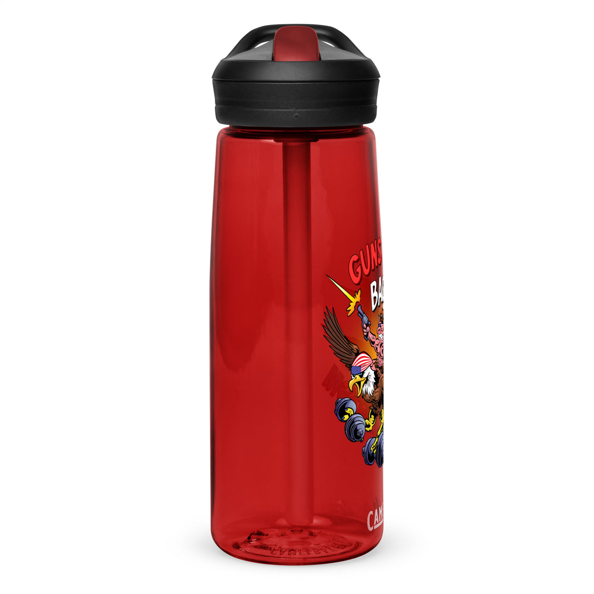 Guns, Bacon & Freedom (Image) Water Bottle