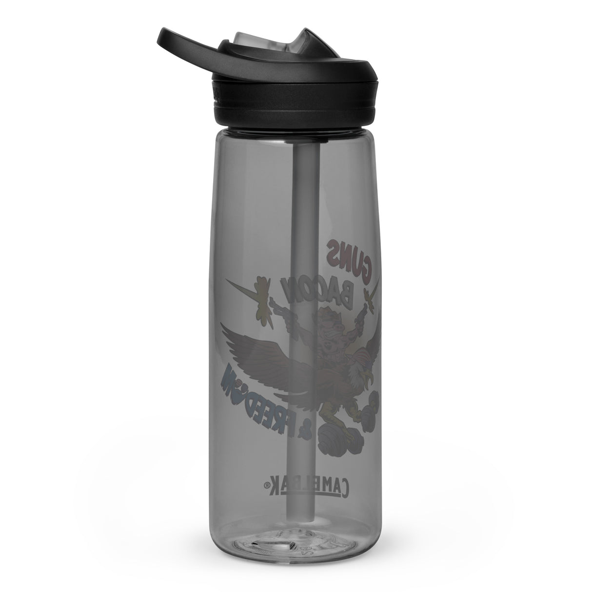 Guns, Bacon & Freedom (Image) Water Bottle