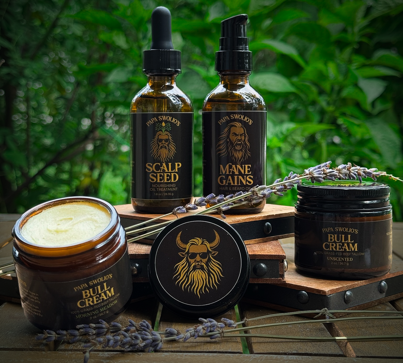 Mane Gains, Scalp Seed, and Bull Cream BUNDLE